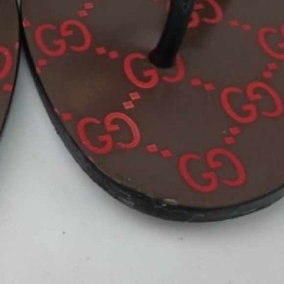 Gucci Kika GG Web Flip Flips size 36 - Picture 8 of 9
